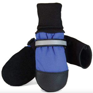 Muttluks Original Fleece Lined Winter Dog Boots Size Small in Blue